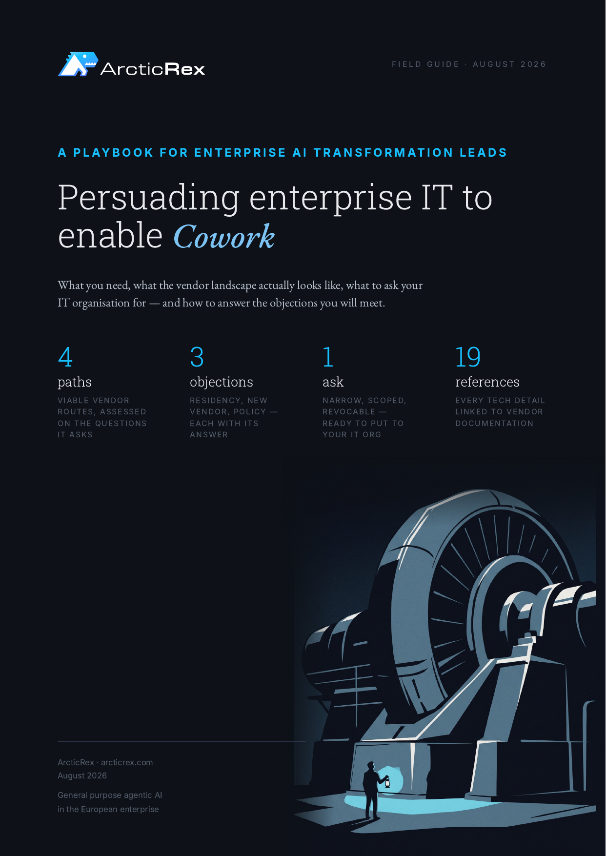 Cover of the whitepaper: Persuading your enterprise IT org to give you access to general purpose agentic AI